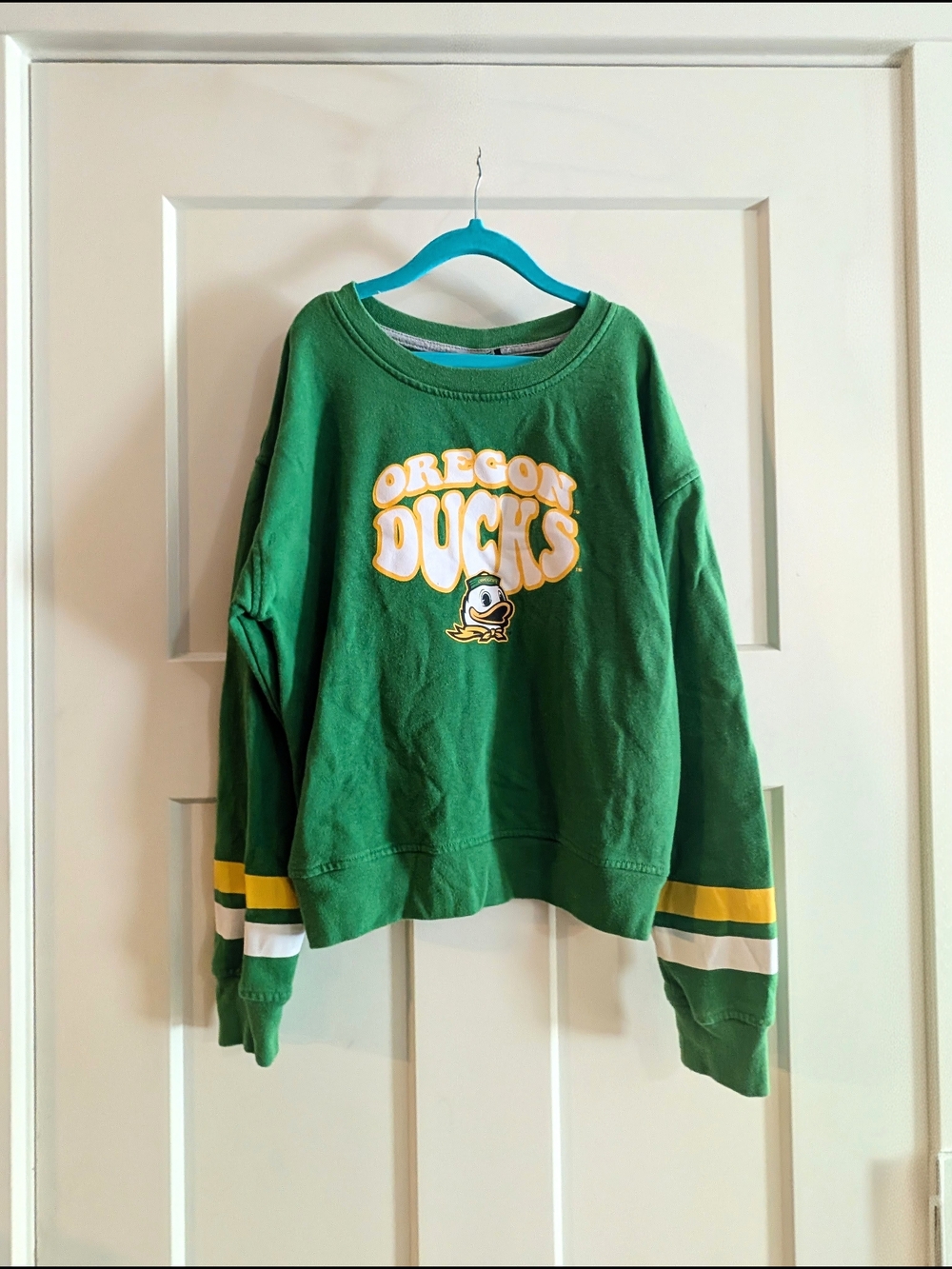 Oregon Ducks Youth Green Crewneck Sweatshirt Size Large